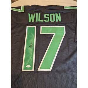 Garrett Wilson Autographed/Signed Jersey JSA Sticker Black Custom Jersey